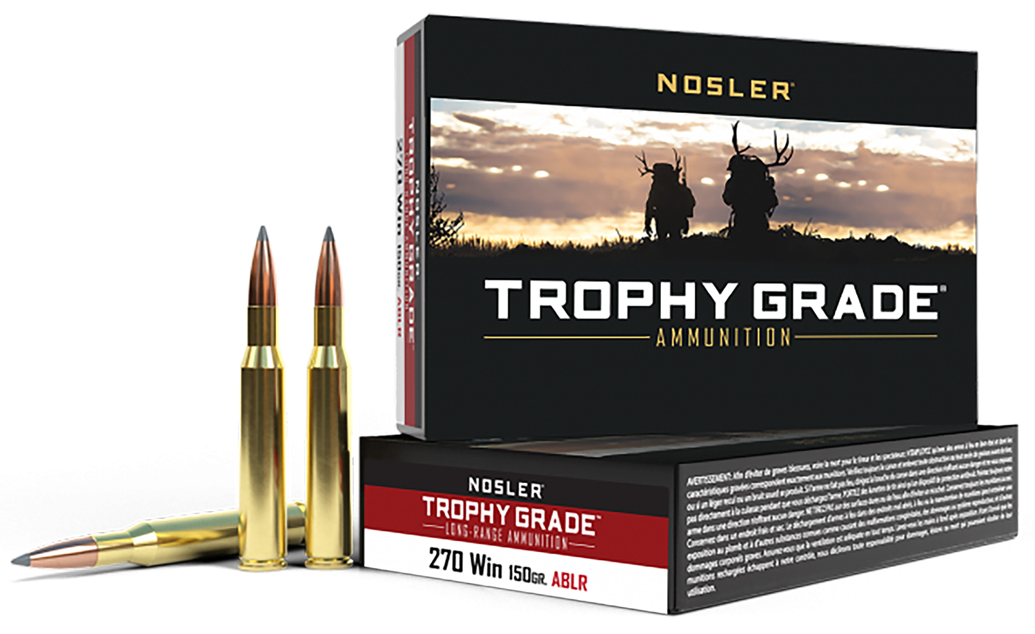 Nosler Trophy Grade Long-Range .270 Winchester 150 gr AccuBond-LR, 20-Round Box