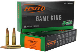 HSM 300 Blackout Game King Pro-Hunter 125 gr Brass 20 Rounds