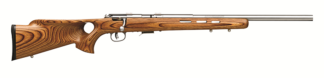 Savage 93R17F Bolt Action .17 HMR 21 in Satin Stainless Thumbhole Laminate 5+1