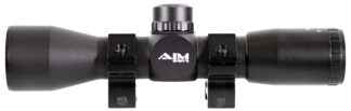 Aim Sports JTM432B Tactical Compact 4x32mm 1" Tube Scope, MIL-DOT Reticle, Fixed Parallax
