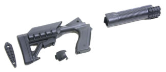 Archangel AA500 Tactical Pistol Grip Stock, Black Synthetic, 6-Position for Mossberg 500/590 12 Gauge
