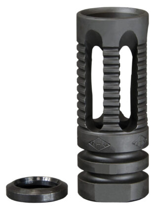 Yankee Hill Machine Phantom Flash Hider 5.56/.223, 1/2x28, 5-Port, Black Steel