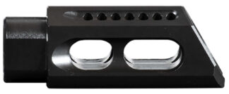 Yankee Hill Slant 5.56 NATO Muzzle Brake/Compensator, Matte Black, 1/2-28 Tpi