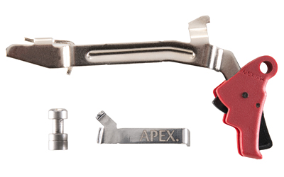 Apex Tactical Specialties Action Enhancement Polymer Trigger Kit, Red, Fits Glock Gen 3/4 Standard Frame