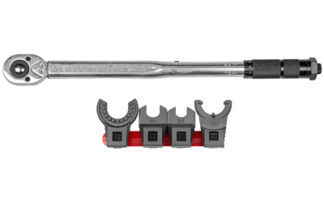 Real Avid Master-Fit 1/2" Crowfoot Wrench Set, Titanium-Coated Stainless Steel, 5-Piece