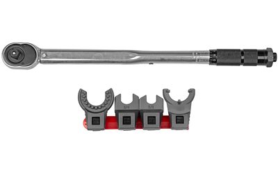 Real Avid Master-Fit 1/2" Crowfoot Wrench Set, Titanium-Coated Stainless Steel, 5-Piece