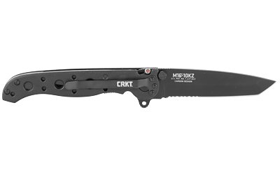 Columbia River M16 3 in Folding Knife Black Zytel Tanto Combo Edge