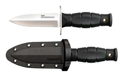 Cold Steel Mini Leatherneck 3.50" Fixed Blade Knife, 8Cr13MoV, Stainless Guard, Satin/Silver