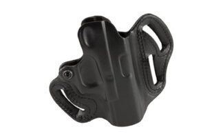 DeSantis Speed Scabbard Belt Holster for Glock 19/19x/23/36/45 (Right Hand) Black Leather