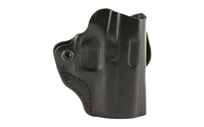 DeSantis Mini Scabbard Belt Holster for Glock 43/43X, Right Hand, Black Leather