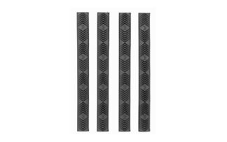 Ergo WedgeLok M-LOK Rail Covers 4-Pack, Black, 6.25 in Length