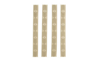 Ergo WedgeLok M-LOK Rail Covers Slot Covers 4-Pack FDE Rubber