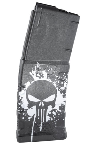 Mission First Tactical Extreme Duty .223/5.56 30-Round AR-15 Magazine, Punisher Skull Splatter White
