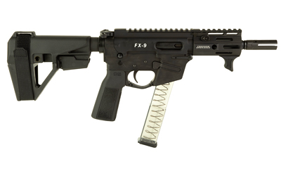 Freedom Ordnance FX9 Elite 9mm 4in 32-Round Black Semi-Auto AR Pistol with SBA5 Brace