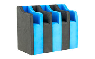 G*Outdoors Foam Pistol Cradle, Holds 5 Pistols, Closed Cell Foam