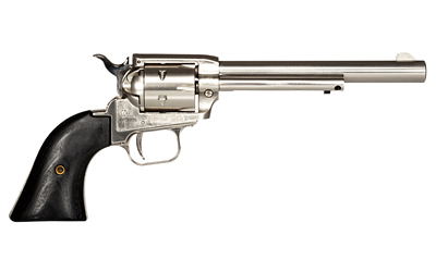 Heritage Arms Rough Rider .22 LR Single-Action Revolver, 6.5 in Nickel, Fixed Sights