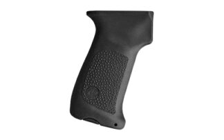 Hogue OverMolded Rubber Grip with Door, Cobblestone Texture, Black for AK-47/AK-74