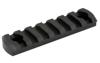 Kinetic Development Group M-LOK 7-Slot Picatinny Rail Section, Black Anodized Aluminum
