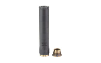 Lantac USA M-SPEC22S 22 LR Direct Thread Suppressor 1/2x28, Black