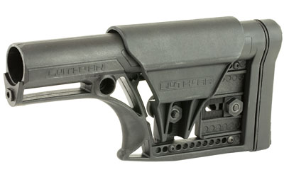 Luth-AR MBA-1 Rifle Buttstock for AR-15/AR-10 Rifle-Length A2 Buffer Tube, Black