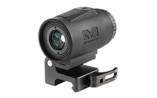 Meprolight MMX3 3x Micro Magnifier with Quick-Detach Side-Fold Mount, 18mm Objective, Black