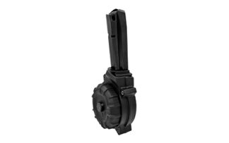 ProMag DRM-A54 9mm Drum Magazine, 50 Rounds, Black Polymer