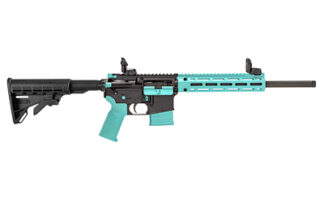 TIPPMANN ARMS M4-22 .22 LR 16" Black/Robin Egg Blue Accents