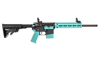 TIPPMANN ARMS M4-22 .22 LR 16" Black/Robin Egg Blue Accents
