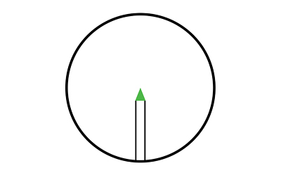 Trijicon AccuPoint 1-4x24 Variable Scope, 30mm Tube, Illuminated Green Triangle Post Reticle