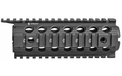 Troy Enhanced Drop-In Quad Rail 7 in Picatinny, Black Anodized