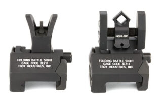 Troy Micro BattleSight Di-Optic Aperture Front/Rear Sight Set, Picatinny, Black