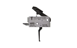 TriggerTech Duty Flat Single-Stage Trigger, Black Anodized, 3.5 lb Pull, Fits AR-15