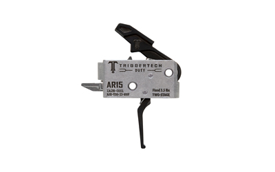 TriggerTech Duty AR-15 Flat Two-Stage Trigger, 3.5 lb Pull, Black Anodized