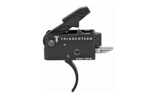 Trigger Tech Competitive AR Primary Trigger, 2-Stage, 3.5 lb Fixed Pull, Black Curved