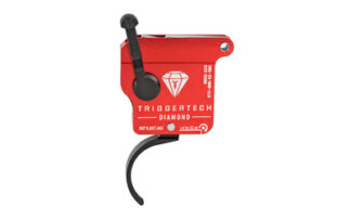 Trigger Tech Diamond Curved Clean Trigger for Remington 700, Adjustable 0.3-2.0 lb, Black, RH