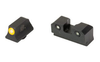 XS Sights R3D 2.0 Glock 43 Suppressor Height Night Sight (Orange Outline, Green Tritium)