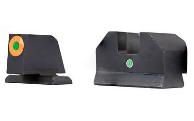 XS Sights F8 Night Sights for Glock 42 & 43, Green with Orange Outline Front