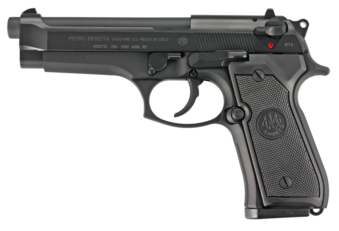 Beretta 92FS 9mm 4.9 in Double Action/Single Action Semi-Auto Pistol, Black, 10+1