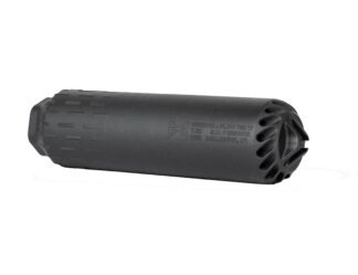 HUXWRX Flow 7.62mm QD Suppressor 6.7 in, 5/8x24, Black Cerakote, Titanium