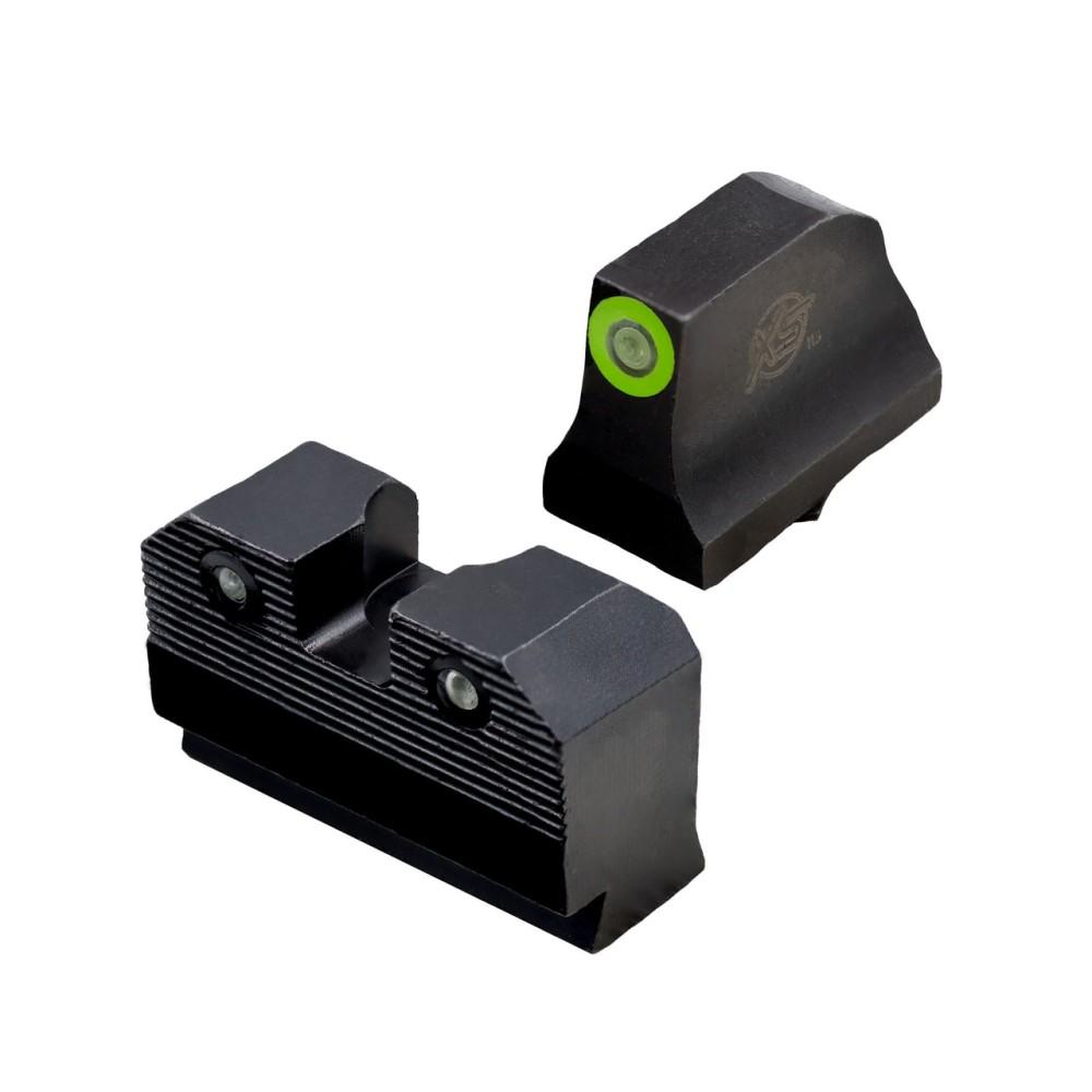 XS Sights R3D 2.0 Suppressor Height Night Sights for Glock 42/43/43X/48, Black Nitride