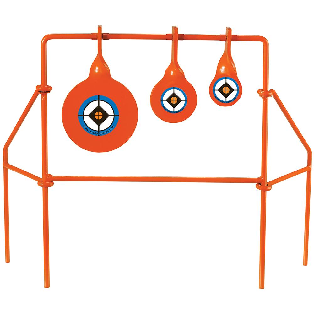 Do All Outdoors SS7022 .22 Triple Spinner Target, 3 Reversible Spinning Targets