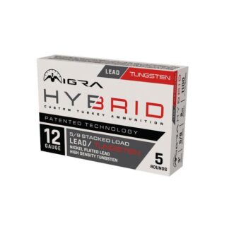 Migra Hybrid 12 Gauge 3 in Tungsten/Nickel-Plated Lead Turkey Load, #5 & #9, 2 oz, 5 Rounds