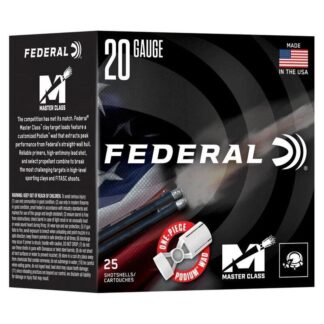 Federal Master Class 20 Gauge 2.75 in 7/8 oz #8 Shot 25-Round Box