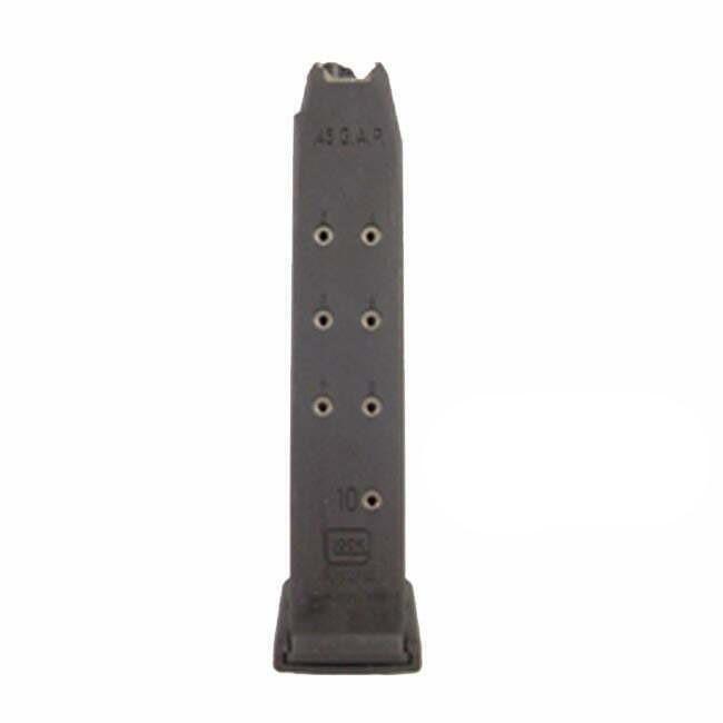 Glock Factory Handgun Magazine for Glock Model 37, .45 GAP, 10 Rounds, Black
