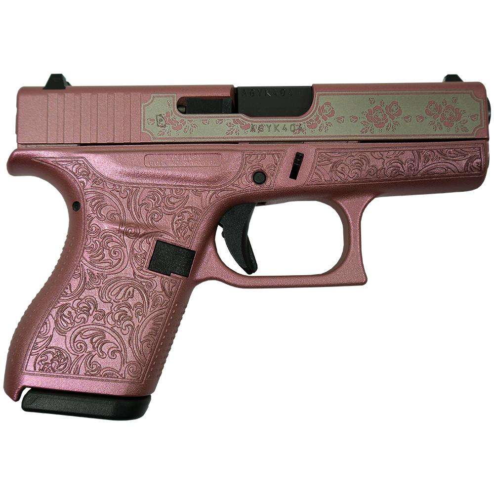 Glock 42 Subcompact .380 ACP 3.2 in Barrel, Medusa Pink Finish, 6+1 Rounds