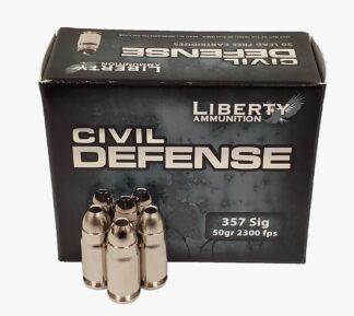 Liberty Civil Defense .357 Sig 50 gr Copper Mono Frag HP Lead-Free, 20 Rounds