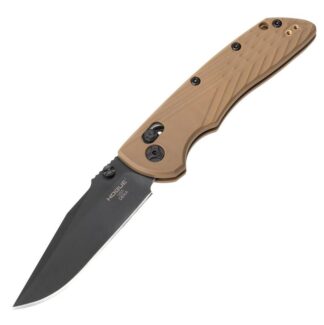 Hogue Deka Folding Knife, 3.25" CPM MagnaCut Clip Point, ABLE Lock, Black Cerakote/FDE