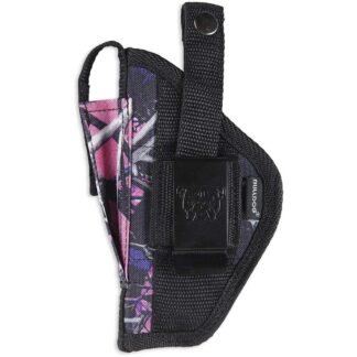 Bulldog Cases Extreme Belt Holster, Muddy Girl Pink Camo, Fits Small-Frame Revolvers 2-2.5 in