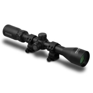 Konus Fighter 3-9x40 Rifle Scope with 30/30 Reticle and Rings (Black)