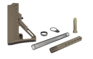 Leapers UTG PRO Model 4 Ops Ready S2 Mil-Spec Stock Kit, Flat Dark Earth, 6-Position, 7.5 in
